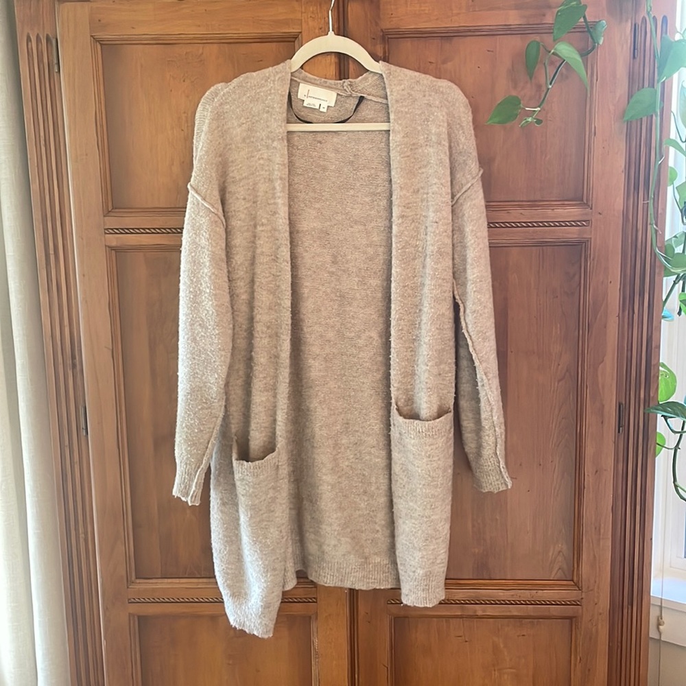 XS Anthropologie Oatmeal Cardigan